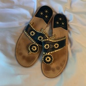 Navy + Gold Jack Rogers